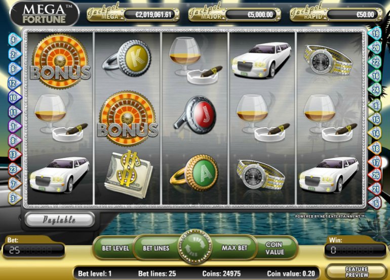 игровой автомат MegaFortune